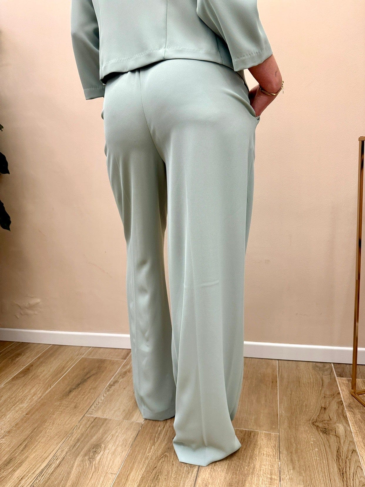 Pantalone palazzo fluido - ACQUA