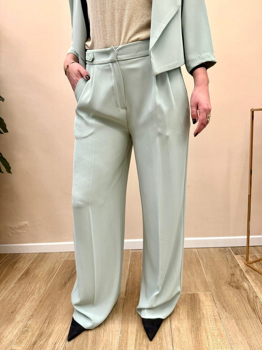 Pantalone palazzo fluido - ACQUA