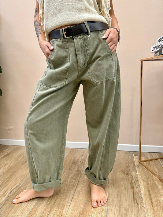 Pantalone baggy - MILITARE