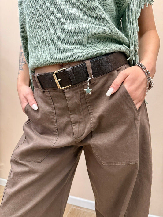 Pantalone baggy - MORO