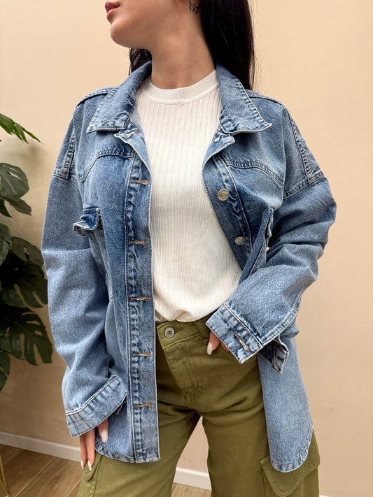 Giacca camicia in jeans - DENIM
