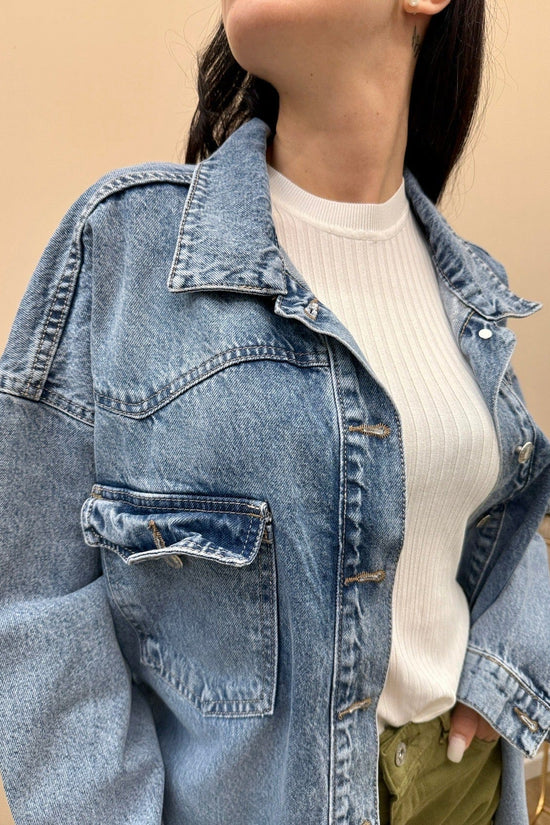 Giacca camicia in jeans - DENIM