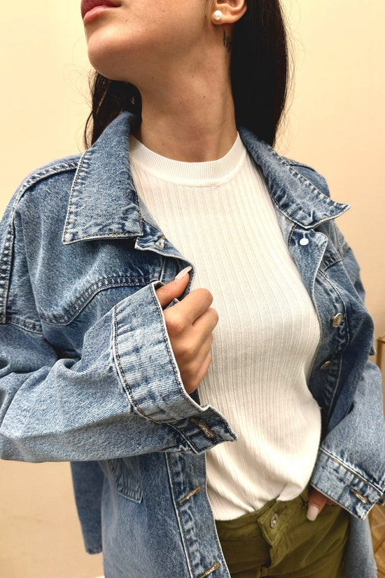 Giacca camicia in jeans - DENIM
