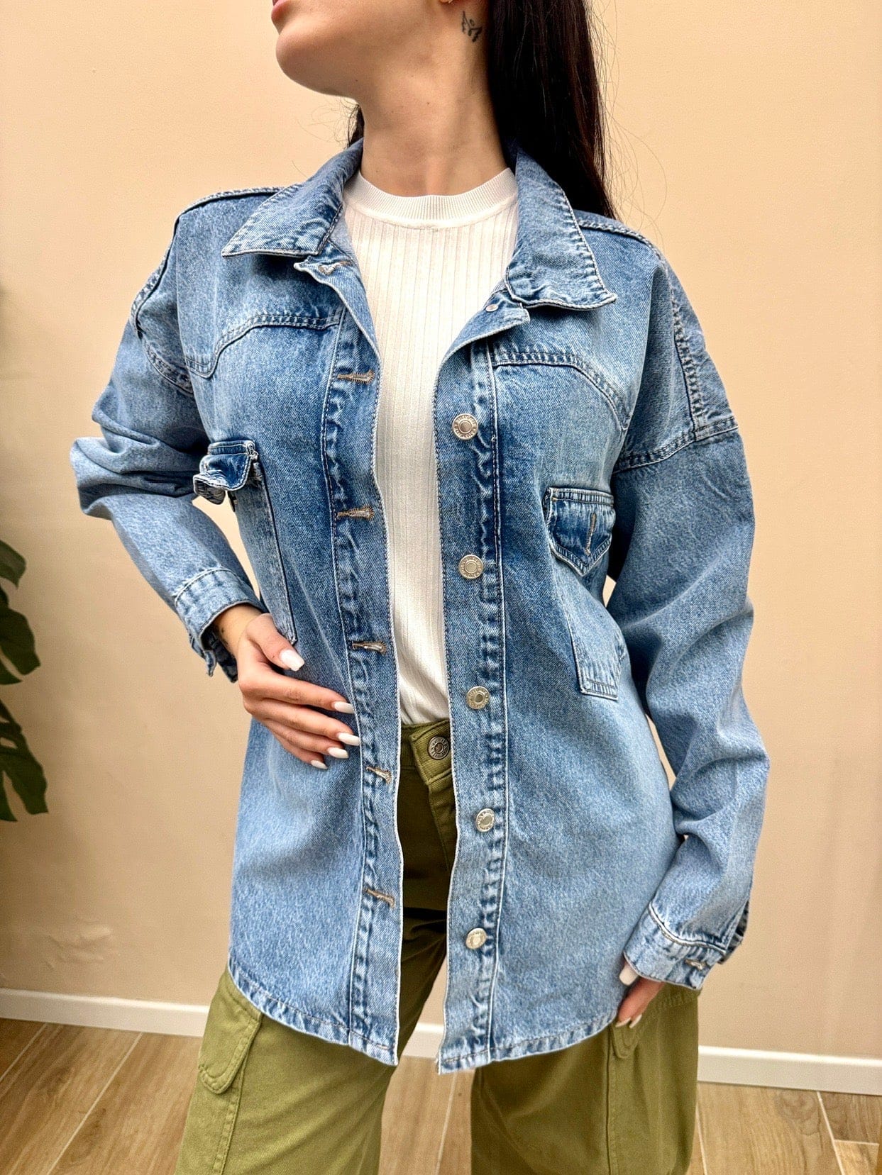 Giacca camicia in jeans - DENIM