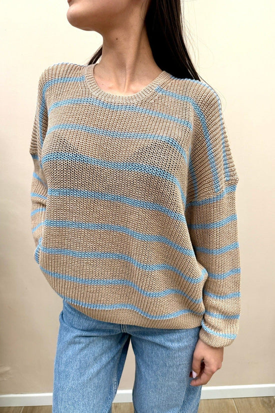 Maglia viscosa girocollo - BEIGE