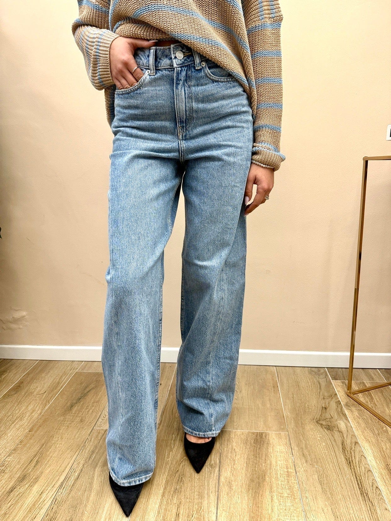 Jeans Tokyo palazzo - STONE WASH