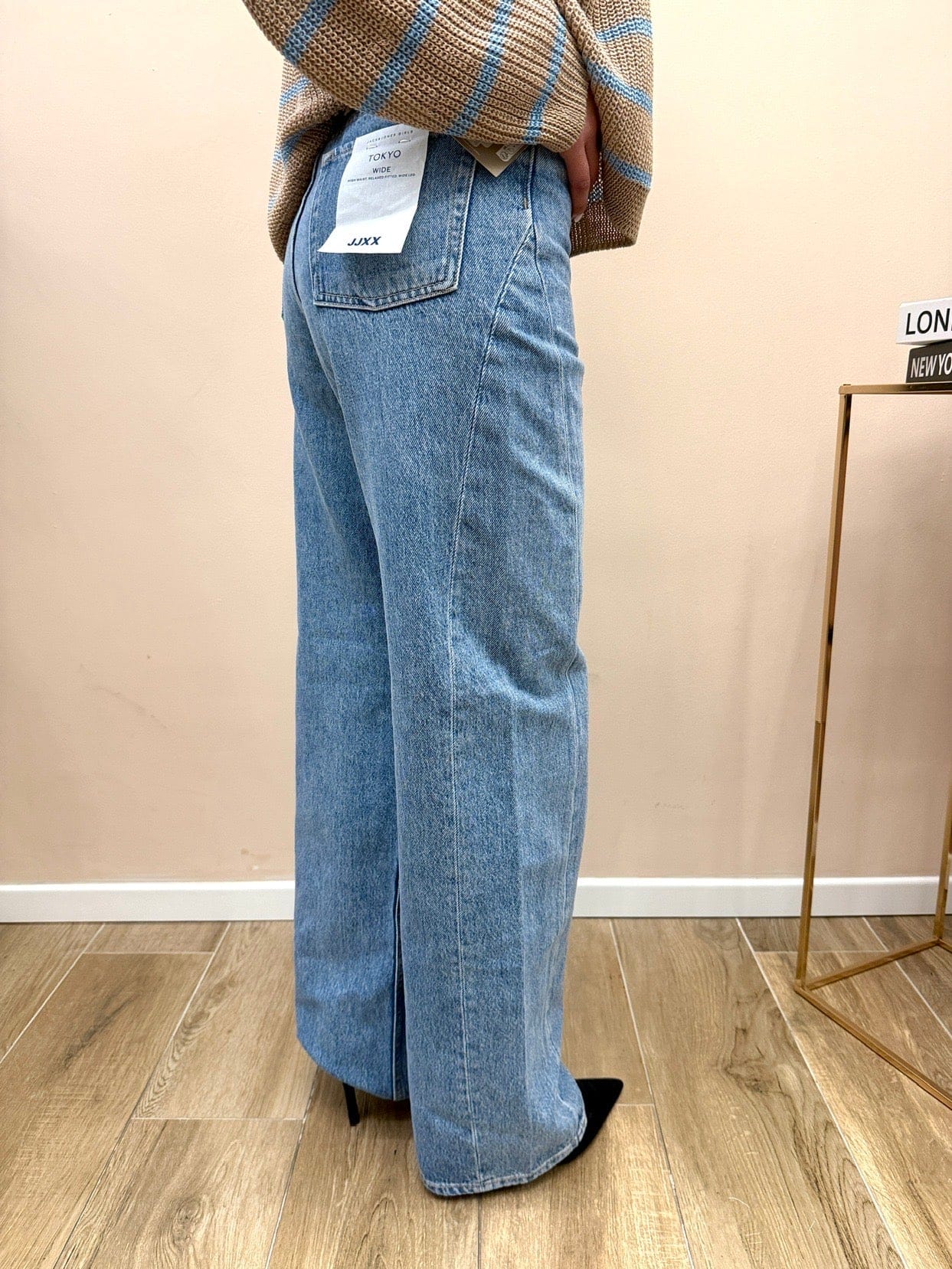 Jeans Tokyo palazzo - STONE WASH
