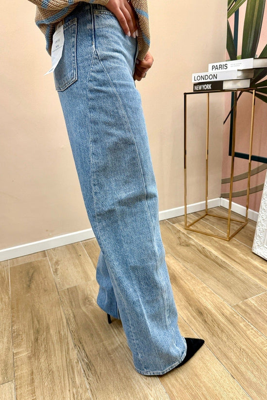 Jeans Tokyo palazzo - STONE WASH