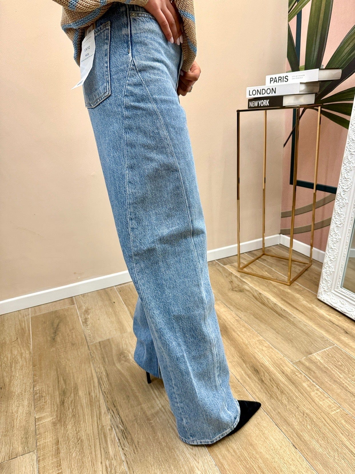 Jeans Tokyo palazzo - STONE WASH
