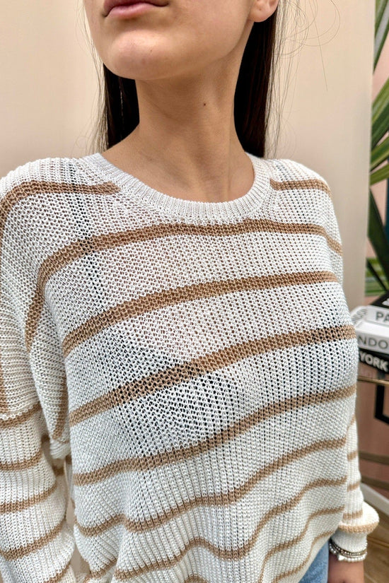 Maglia viscosa girocollo - PANNA
