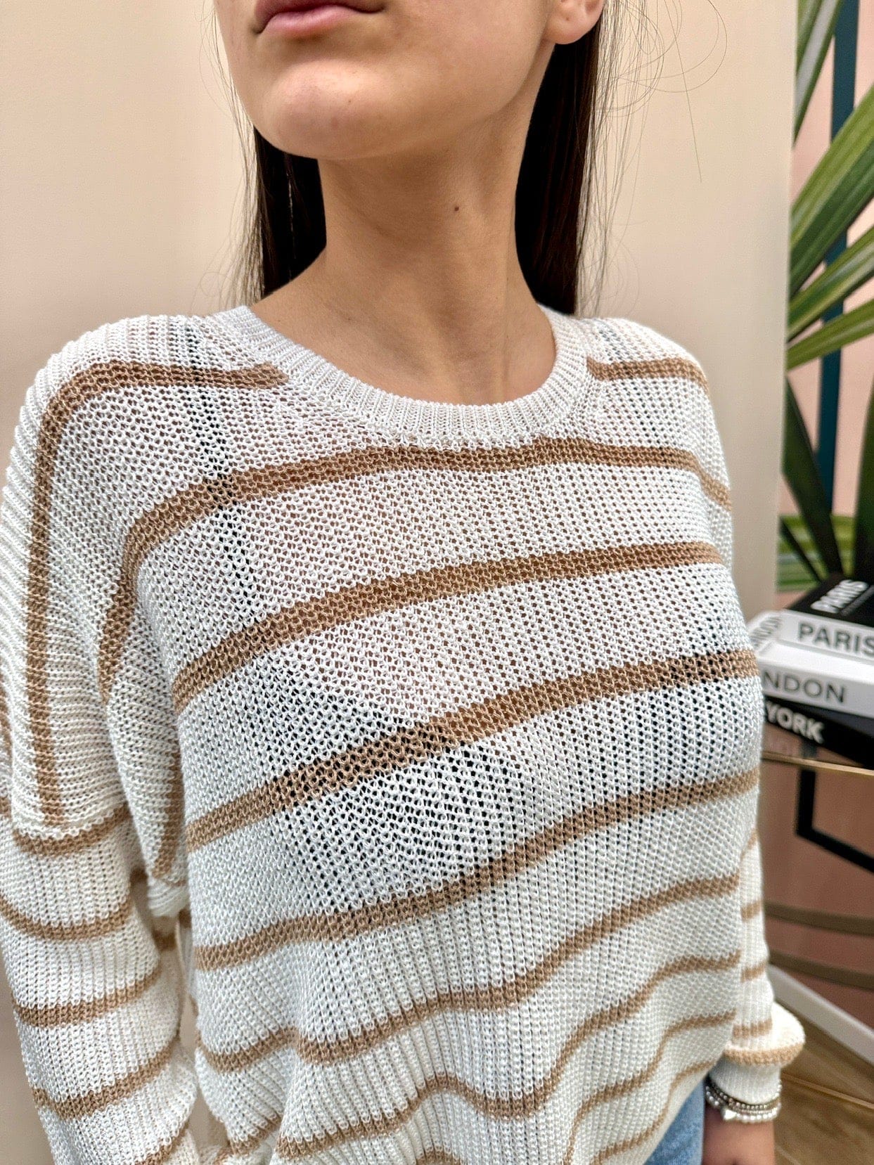 Maglia viscosa girocollo - PANNA