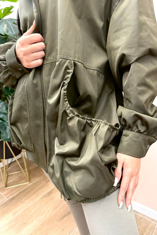 Bomber over tasche palloncino - MILITARE