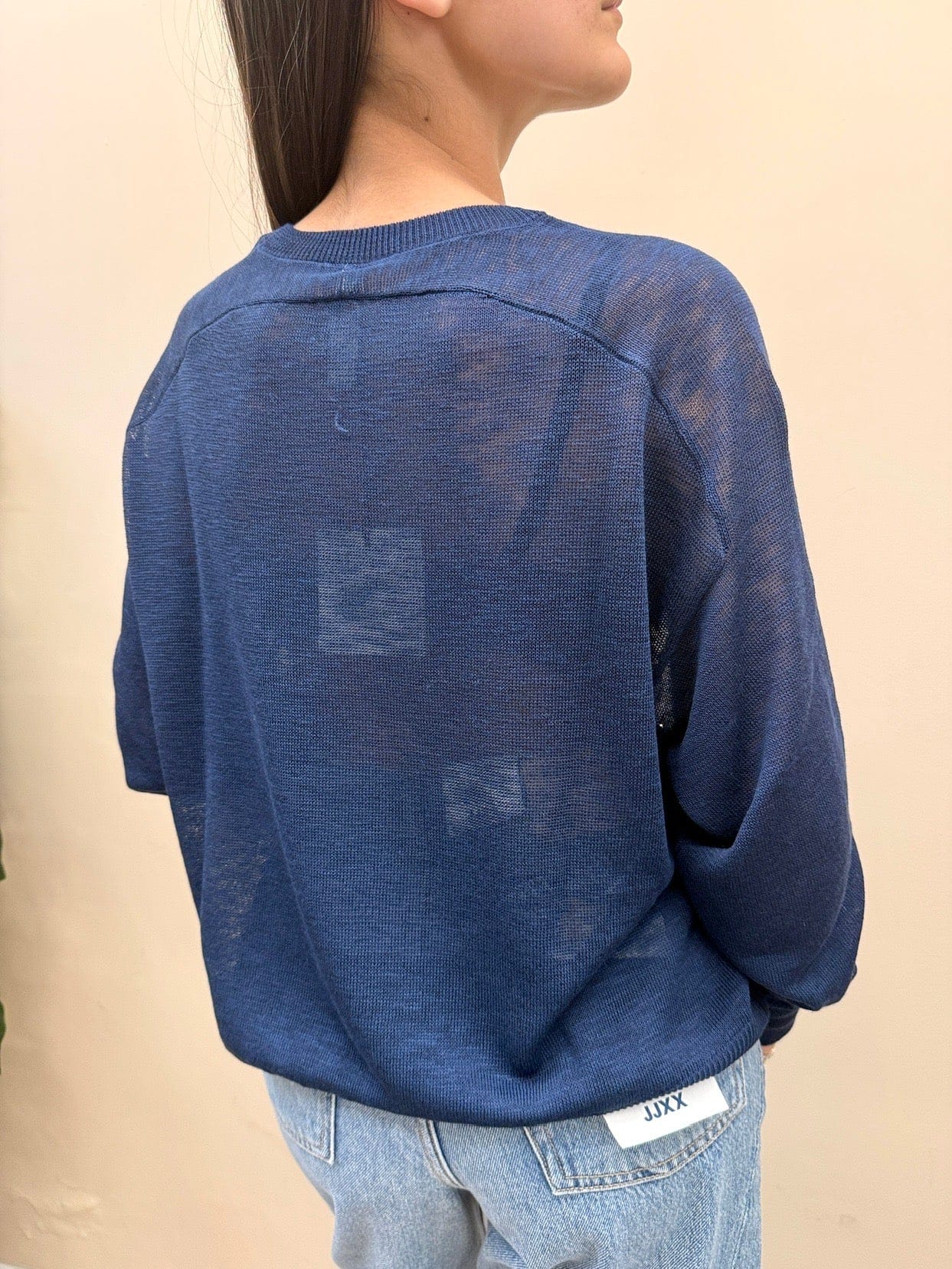 Maglia in filo di viscosa - BLU