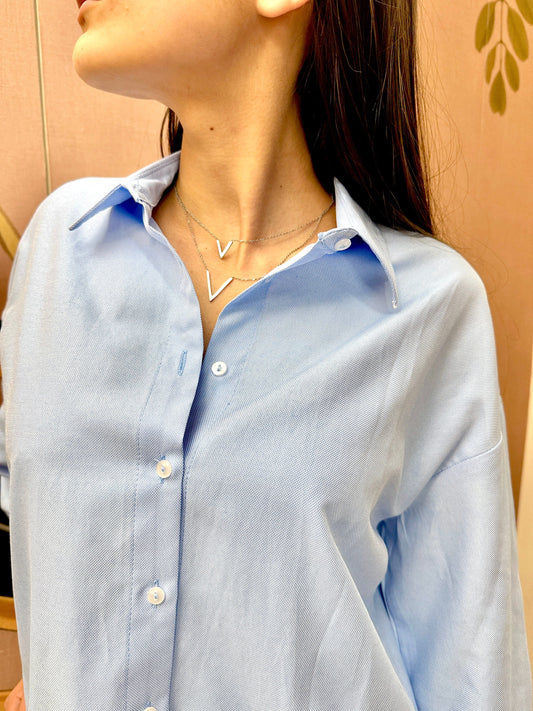 Camicia oxford - CELESTE