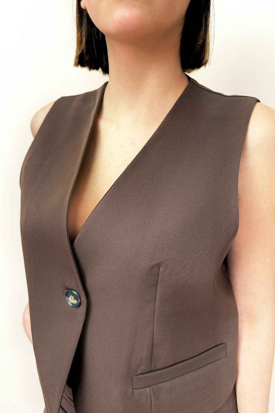 Gilet e pantalone ovetto - CACAO