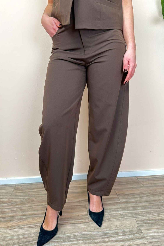 Gilet e pantalone ovetto - CACAO