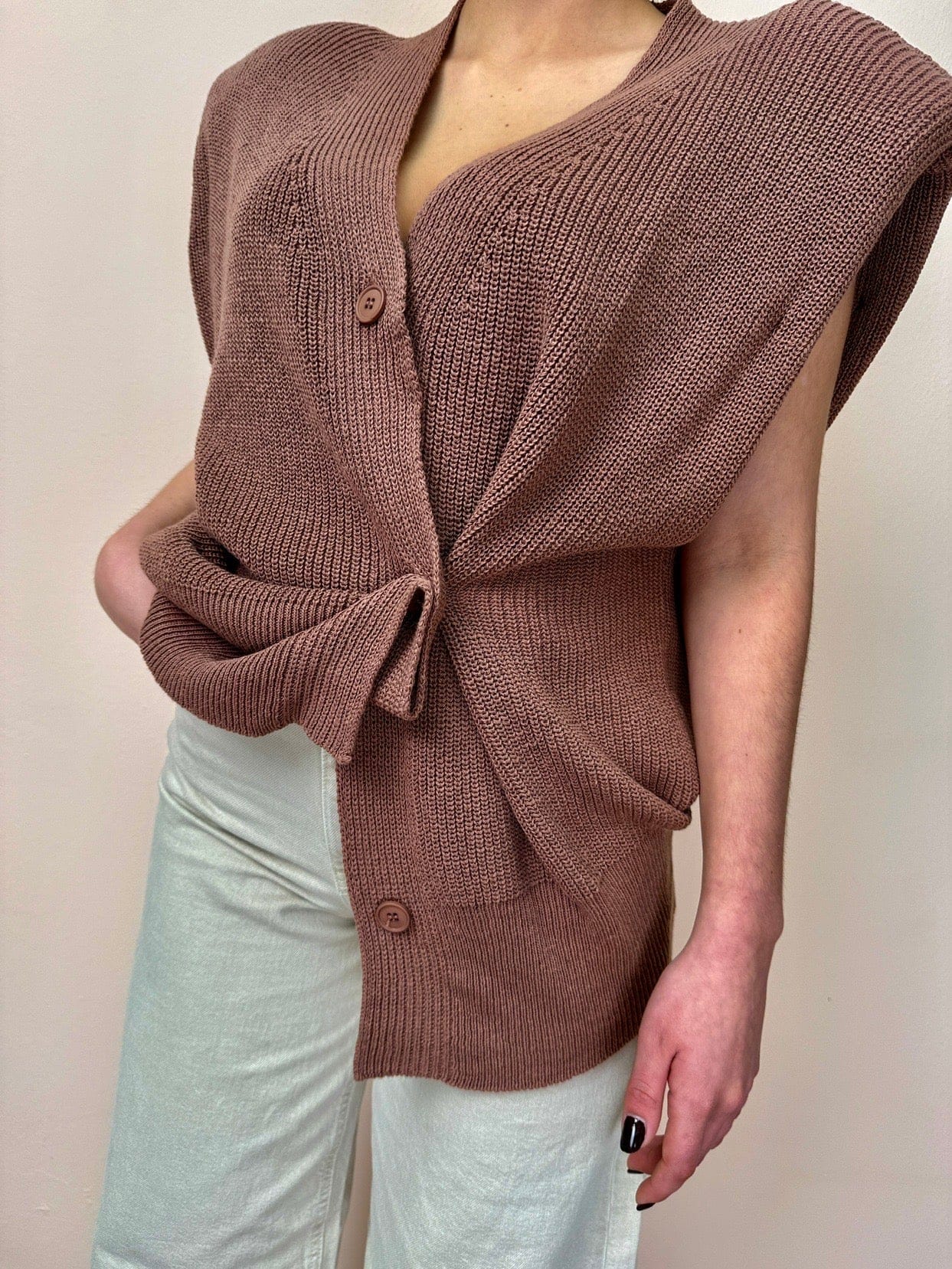 Gilet bottone lato - PHARD