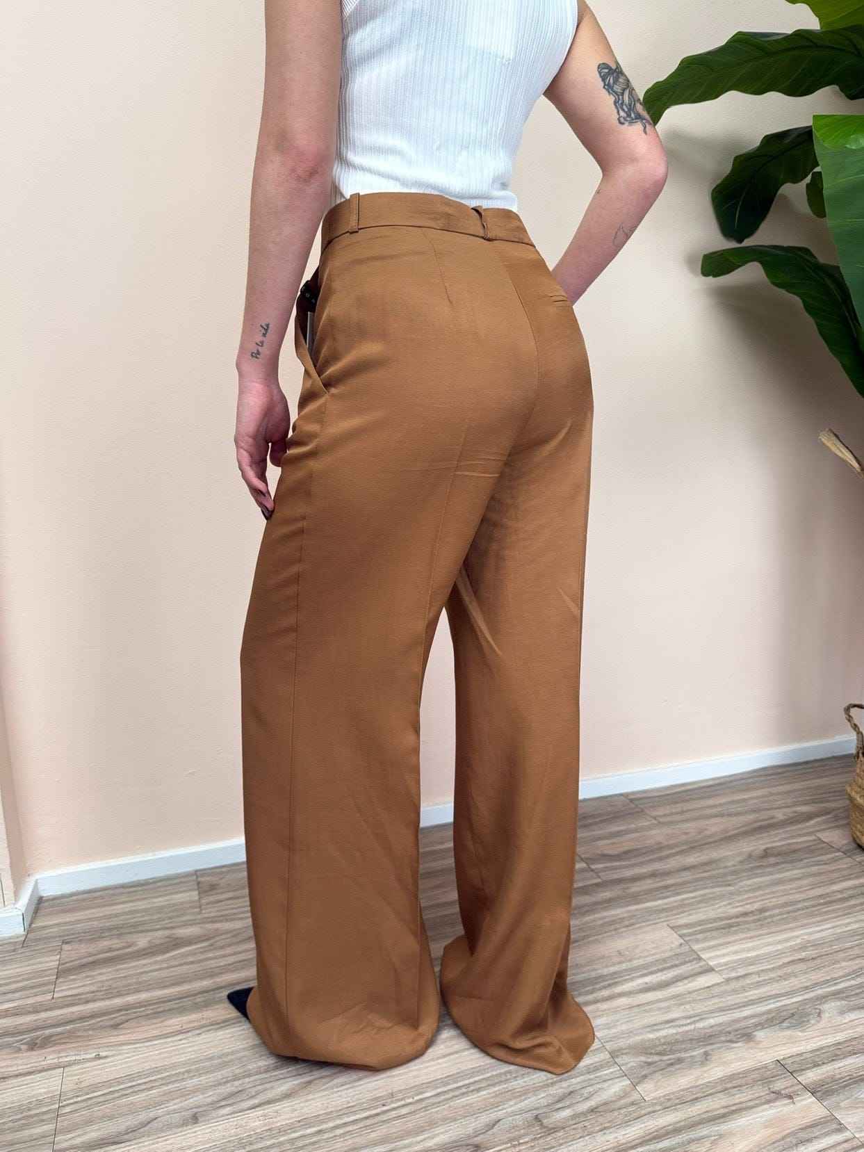 Pantalone palazzo - BISCOTTO