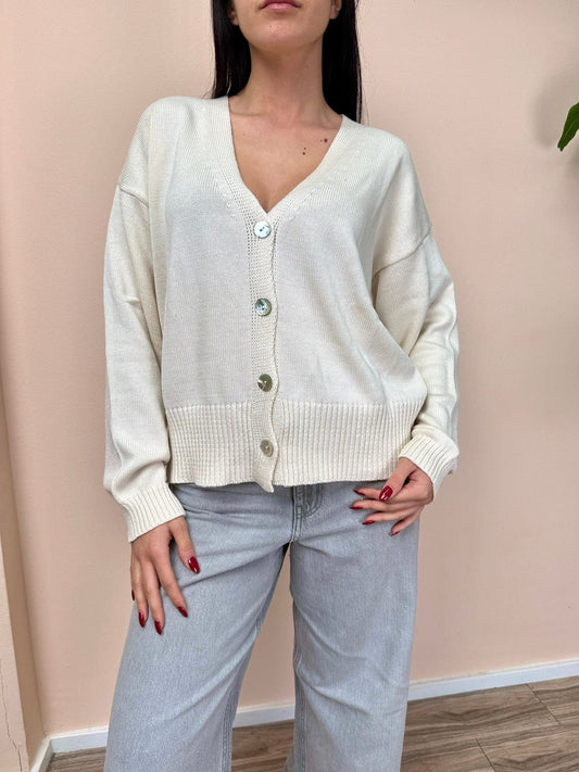 Cardigan in cotone - BURRO