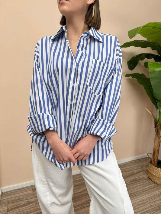 Camicia a righe - BIANCO/BLU