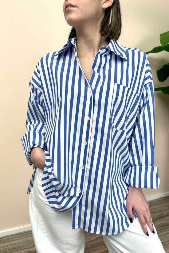 Camicia a righe - BIANCO/BLU
