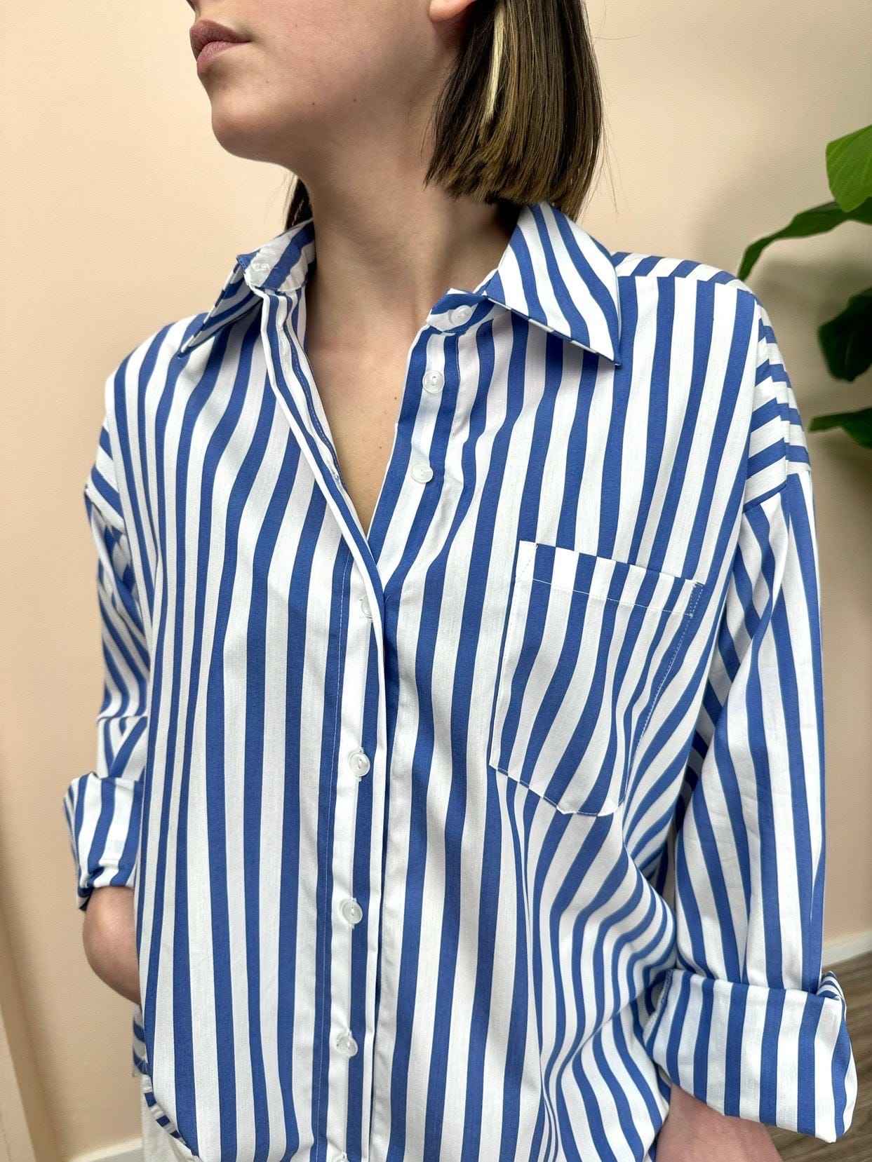 Camicia a righe - BIANCO/BLU