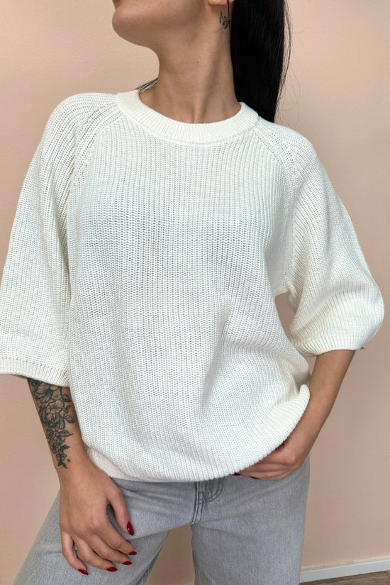 Pull cotone "Marge" - BIANCO