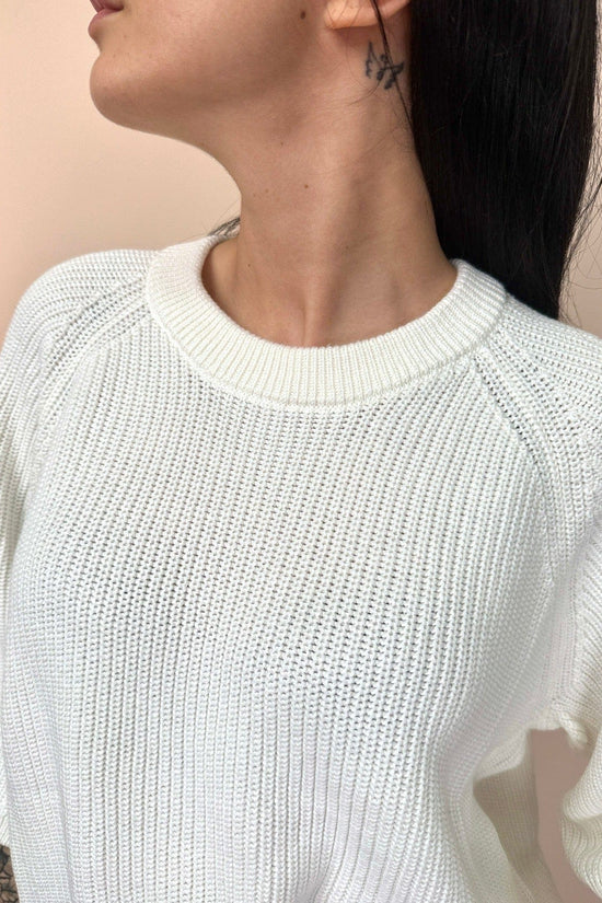 Pull cotone "Marge" - BIANCO