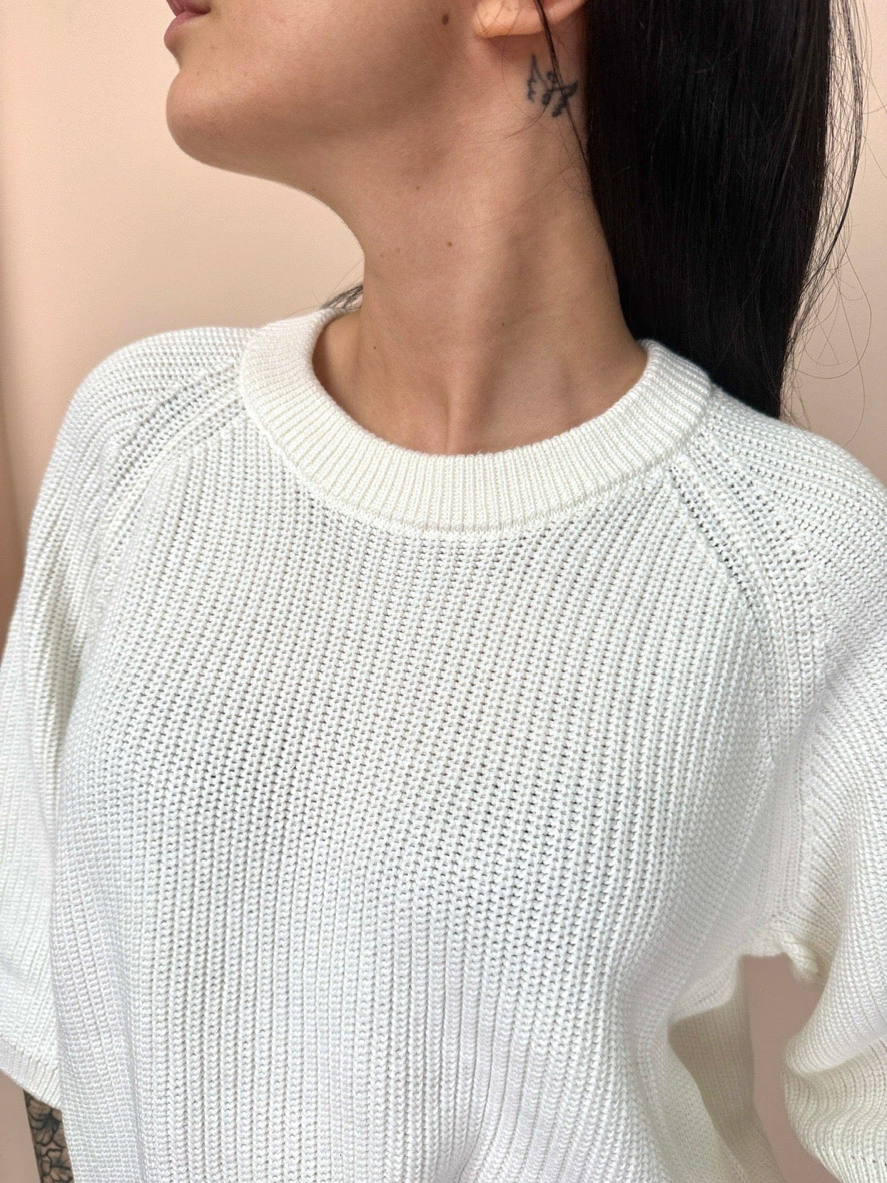 Pull cotone "Marge" - BIANCO