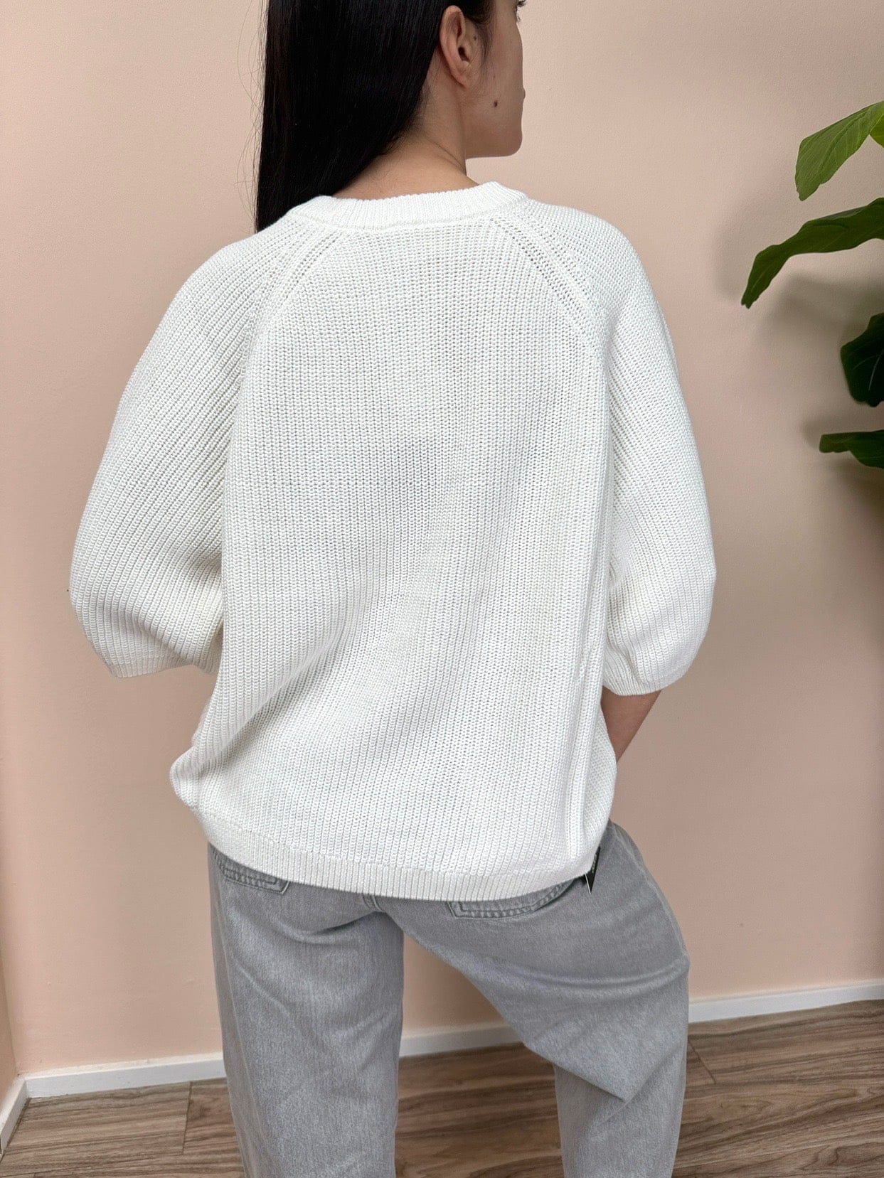 Pull cotone "Marge" - BIANCO