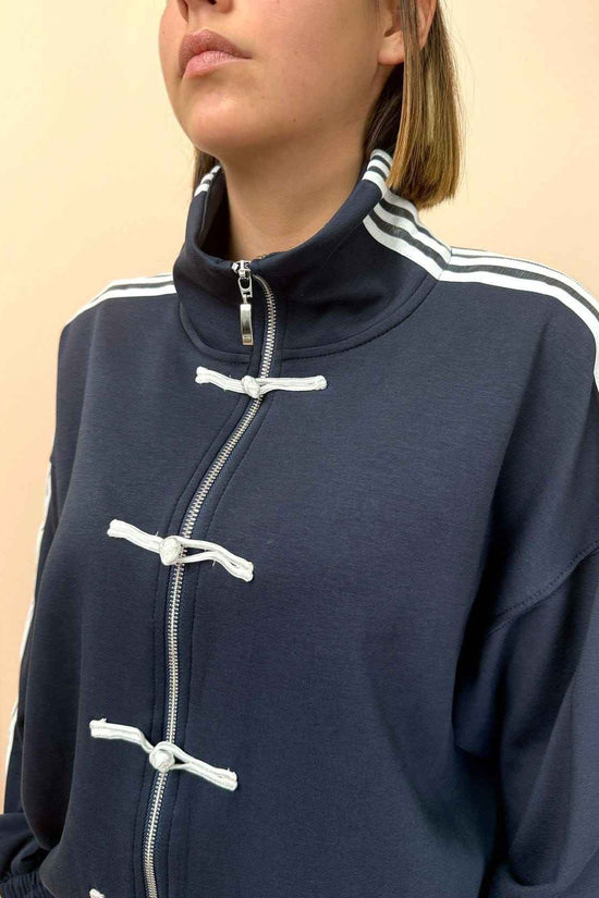 Giacca scuba con alamari - BLU