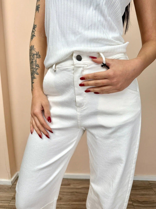 Pantalone ovetto - BIANCO