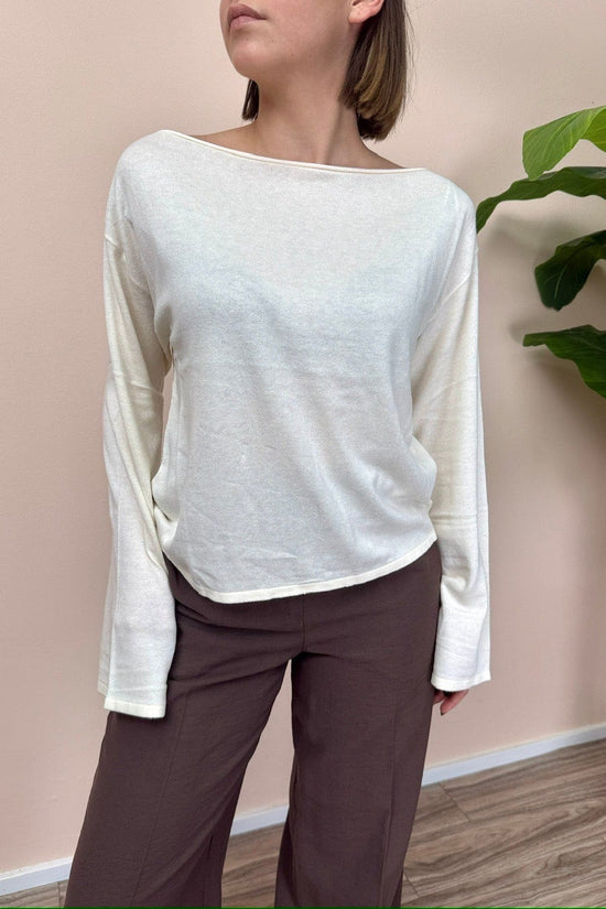 Maglia viscosa "Jenna - BURRO