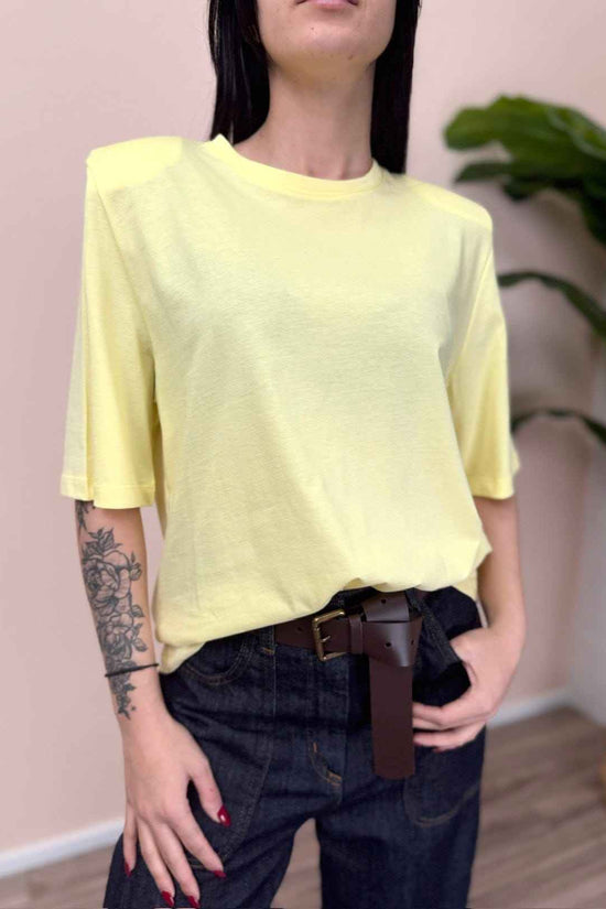 T-Shirt c/spalline - GIALLO
