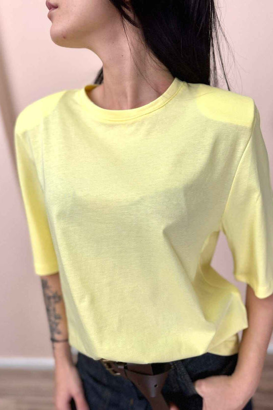 T-Shirt c/spalline - GIALLO