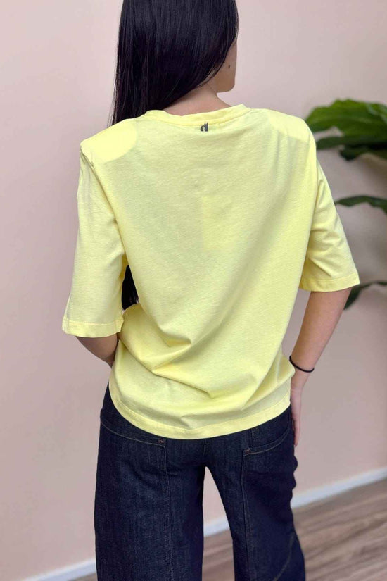 T-Shirt c/spalline - GIALLO