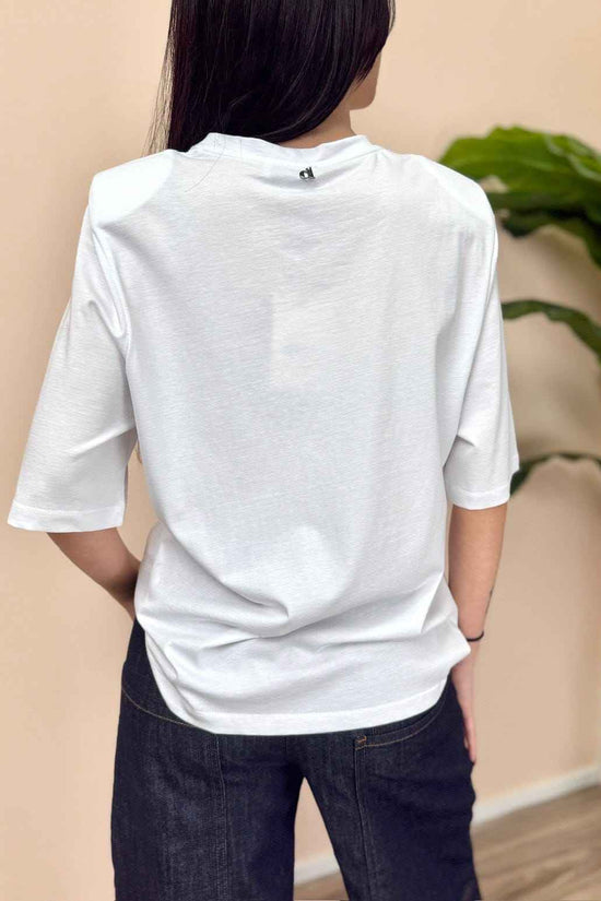 T-Shirt c/spalline - BIANCO