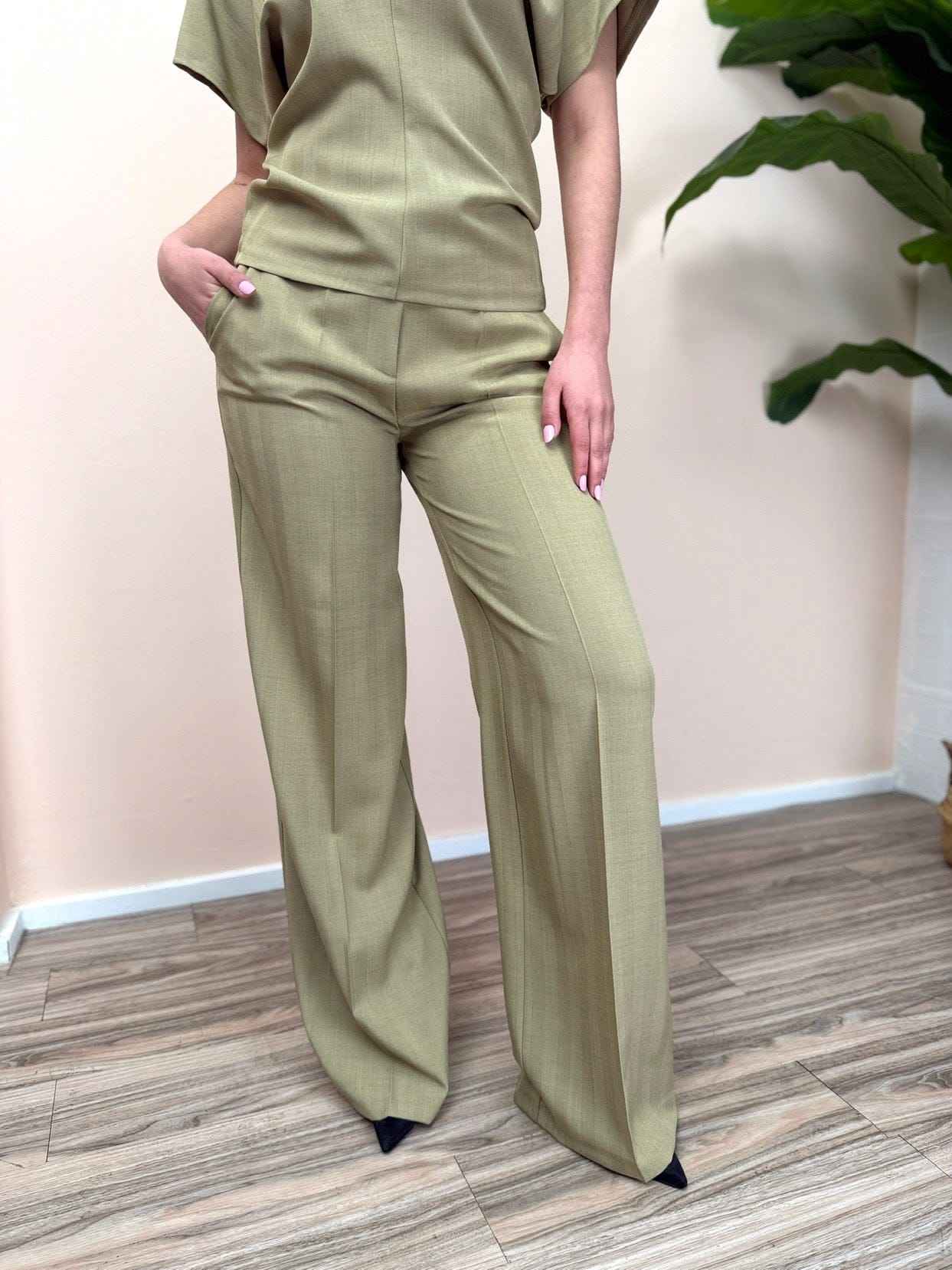 Pantalone palazzo - OLIVA