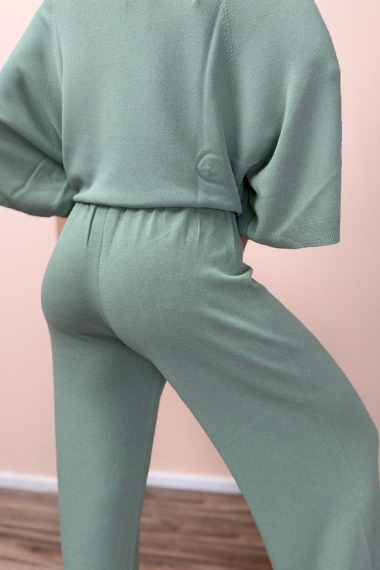 Pantalone in viscosa - SALVIA