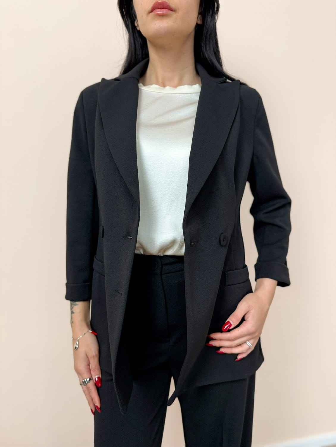 Giacca slim - NERO
