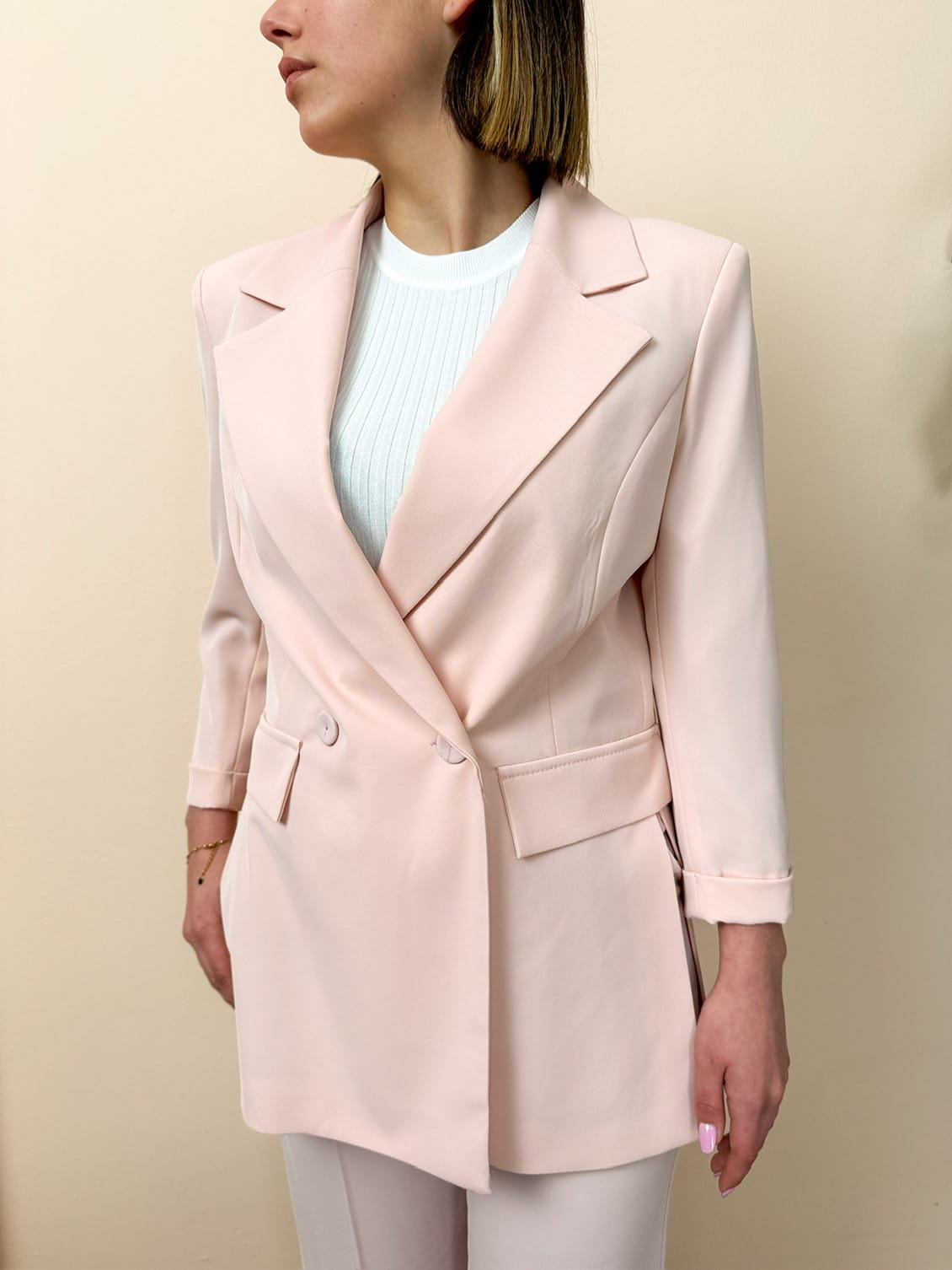 Giacca con spacchi - ROSA