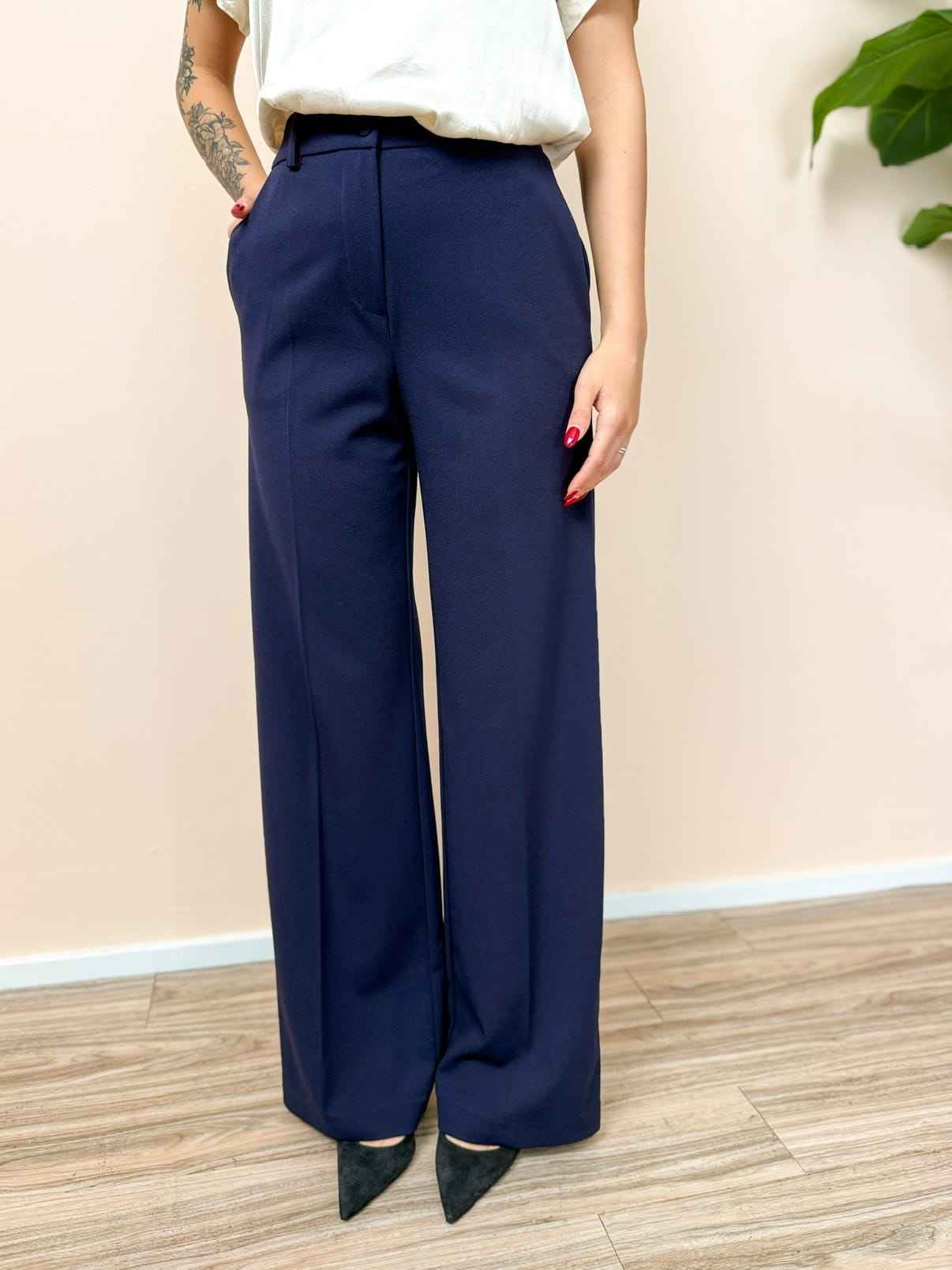 Pantalone palazzo - BLU