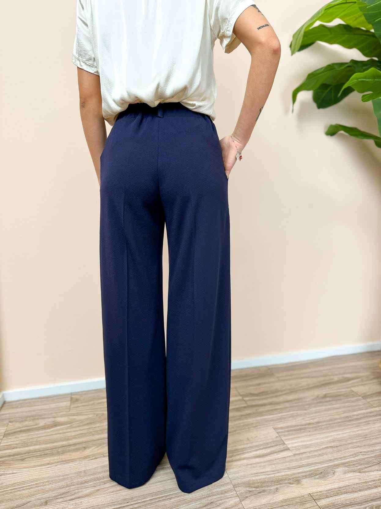 Pantalone palazzo - BLU