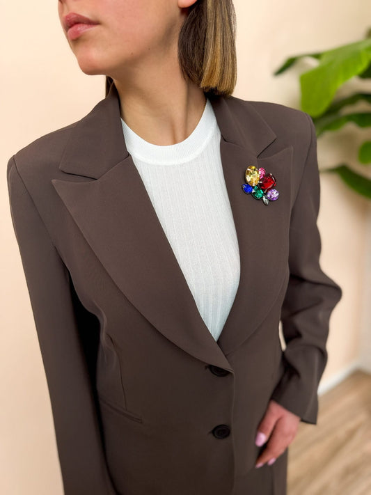 Giacca fit slim - MORO