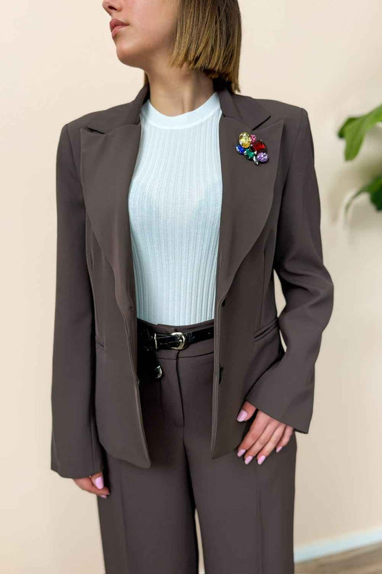 Giacca fit slim - MORO