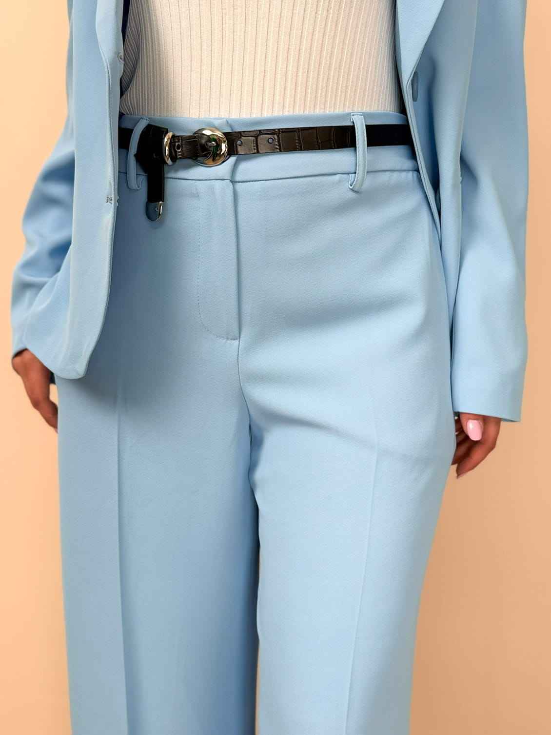 Pantalone palazzo - CELESTE