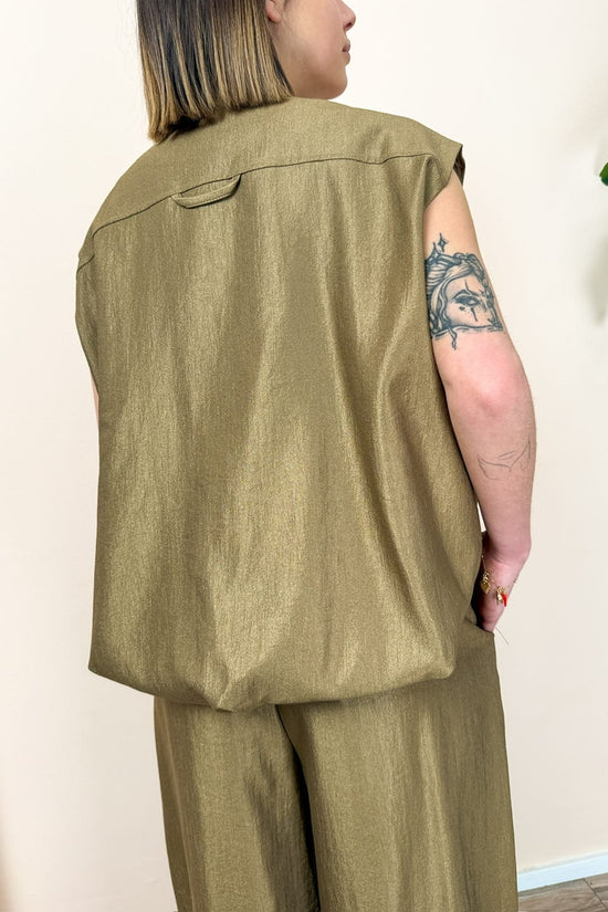 Gilet con bottoni - DESERTO