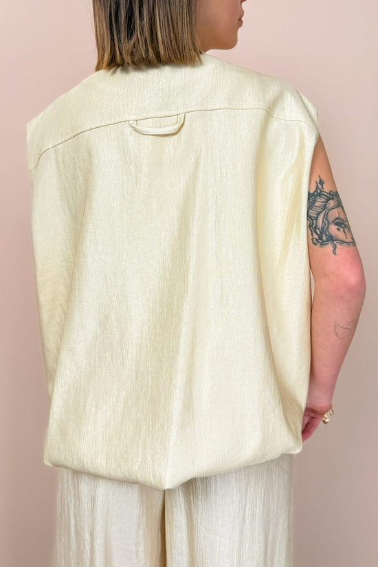 Gilet con bottoni - BURRO