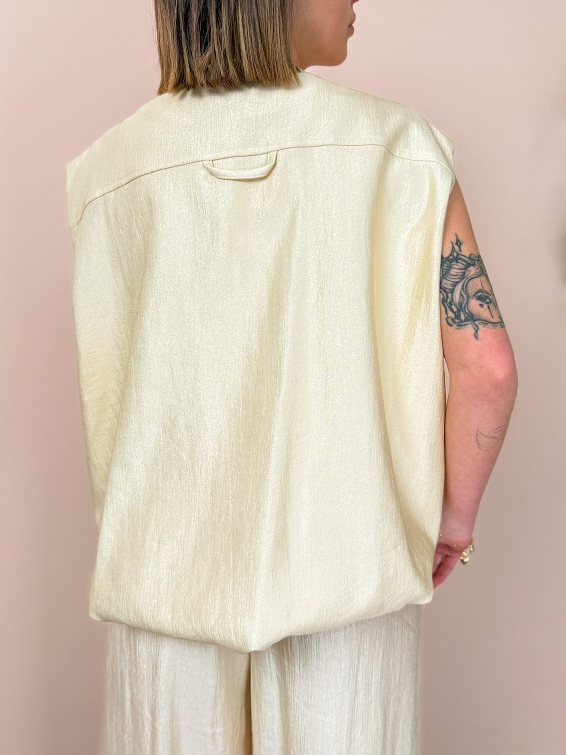 Gilet con bottoni - BURRO