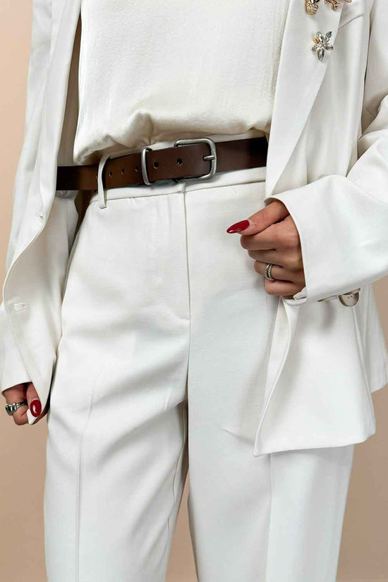 Pantalone palazzo - AVORIO